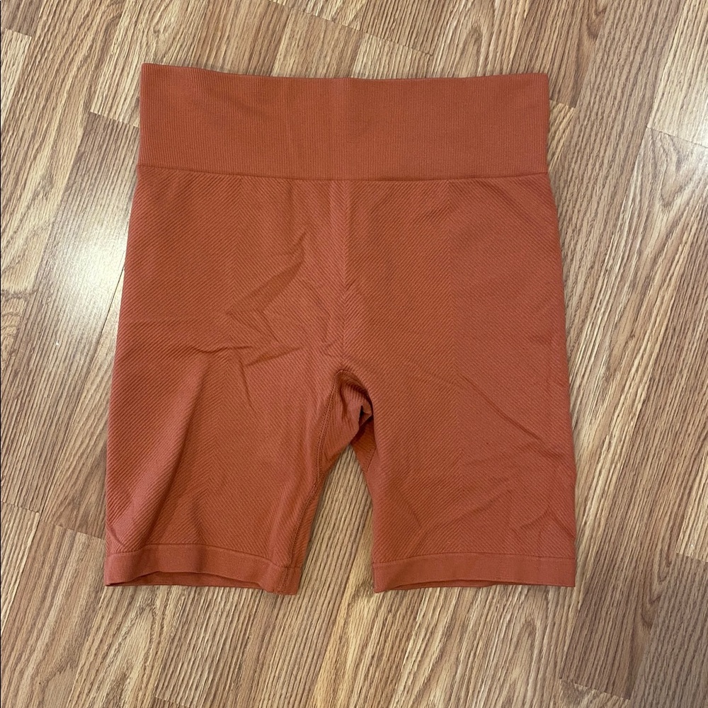 Maurices Burnt Orange Biker Shorts